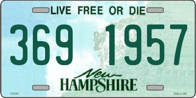 NH license plate 3691957