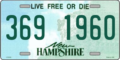 NH license plate 3691960