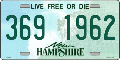 NH license plate 3691962