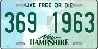 NH license plate 3691963