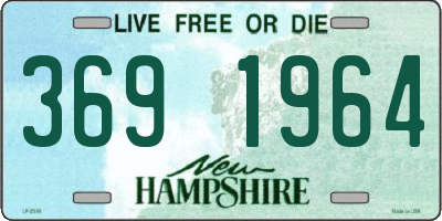 NH license plate 3691964