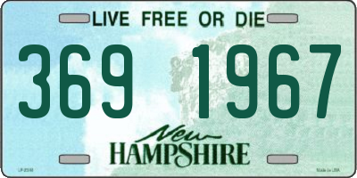 NH license plate 3691967
