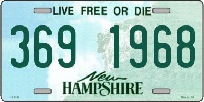 NH license plate 3691968