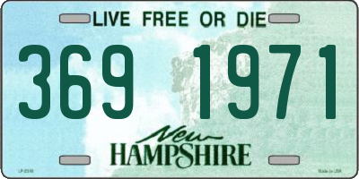 NH license plate 3691971