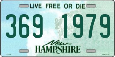 NH license plate 3691979