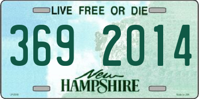 NH license plate 3692014