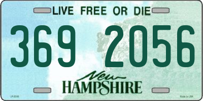 NH license plate 3692056