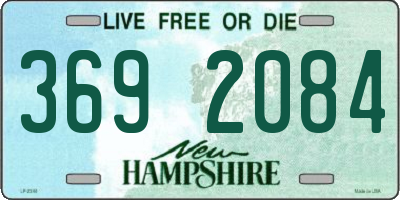 NH license plate 3692084