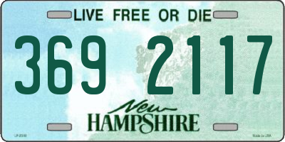 NH license plate 3692117