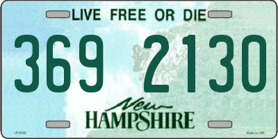 NH license plate 3692130