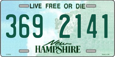 NH license plate 3692141