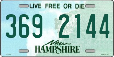 NH license plate 3692144