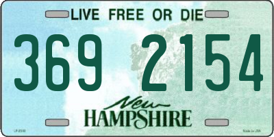 NH license plate 3692154