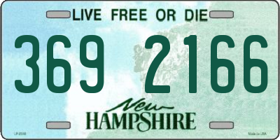 NH license plate 3692166
