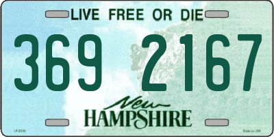 NH license plate 3692167