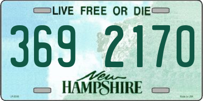 NH license plate 3692170