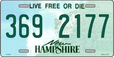 NH license plate 3692177
