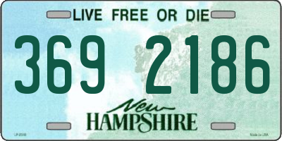 NH license plate 3692186