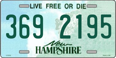 NH license plate 3692195