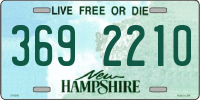 NH license plate 3692210