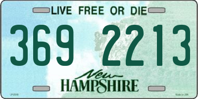 NH license plate 3692213