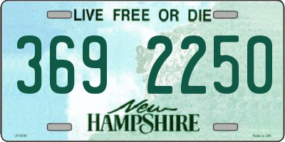 NH license plate 3692250