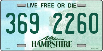 NH license plate 3692260