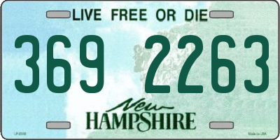 NH license plate 3692263