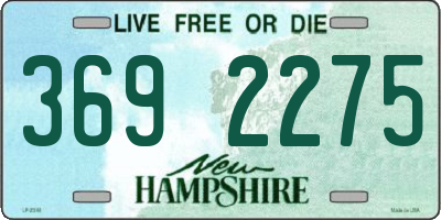 NH license plate 3692275