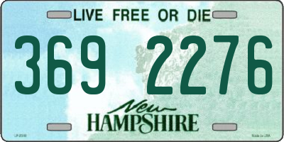 NH license plate 3692276