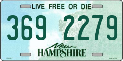 NH license plate 3692279
