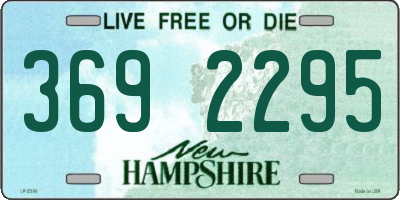 NH license plate 3692295