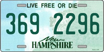 NH license plate 3692296