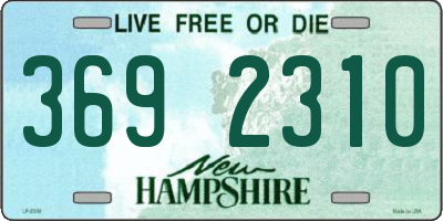 NH license plate 3692310
