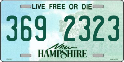 NH license plate 3692323