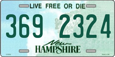 NH license plate 3692324