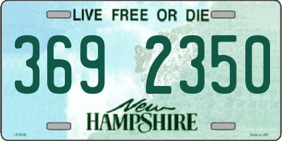 NH license plate 3692350