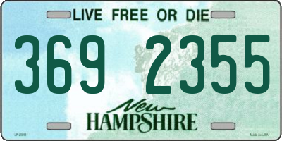 NH license plate 3692355