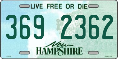 NH license plate 3692362