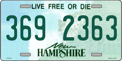 NH license plate 3692363