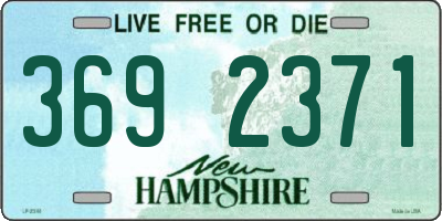 NH license plate 3692371