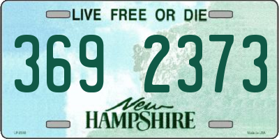 NH license plate 3692373