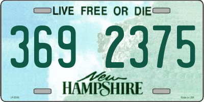 NH license plate 3692375