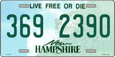 NH license plate 3692390