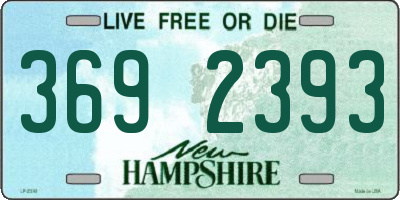 NH license plate 3692393
