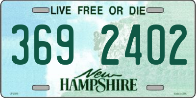 NH license plate 3692402
