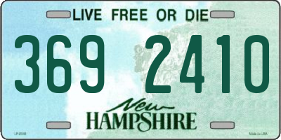 NH license plate 3692410