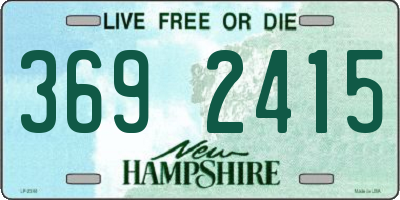 NH license plate 3692415