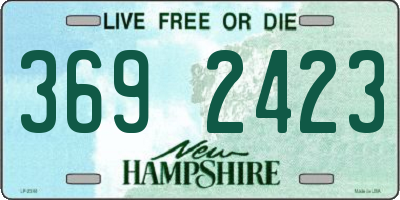 NH license plate 3692423