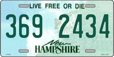 NH license plate 3692434